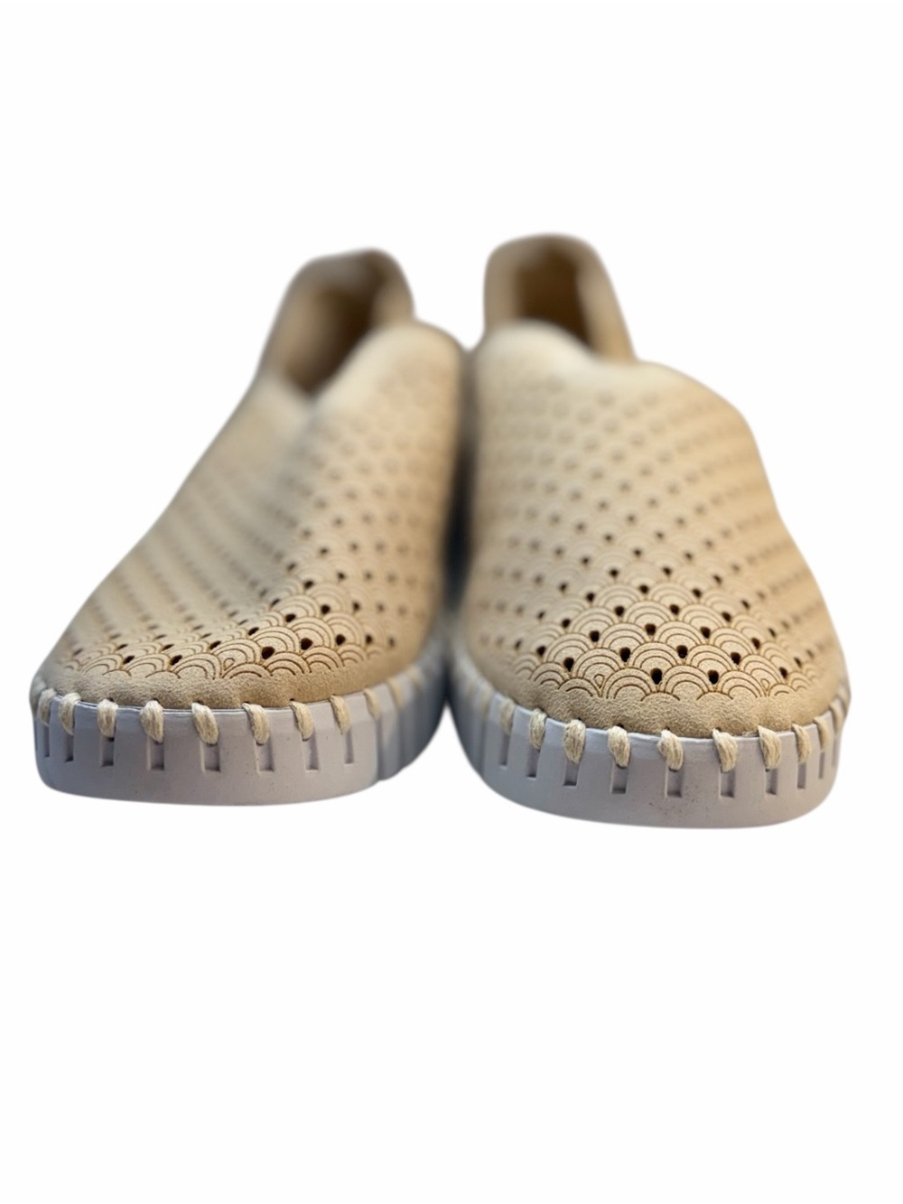 Ilse Jacobsen Tulip 139 Kit Beige Perforated Slip On Shoes Size 38 NWT - Picture 4 of 8